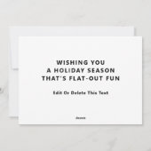 Fietsen Kerstfietsen Feestdagenkaart (Achterkant)