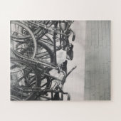  fietsen legpuzzel (Horizontaal)