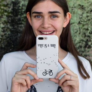 Fietsen Leven, gratis als een vogel aanpasbaar iPhone 11 Hoesje