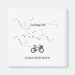 Fietsen Leven, gratis als een vogel aanpasbaar Magneet