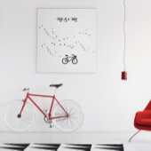 Fietsen Leven, gratis als een vogel aanpasbaar Poster