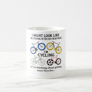 Fietsen lijkt het alsof ik naar je luister koffiemok