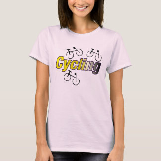 Fietsen met fiets t-shirt