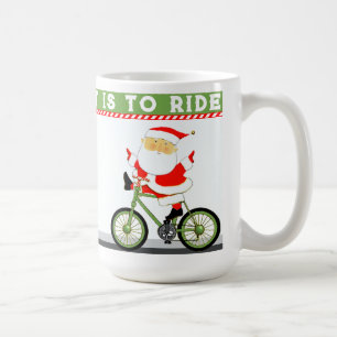 Fietsen met Kerst Koffiemok