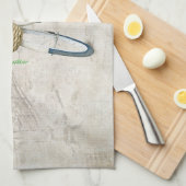 fietsen met rozen mand theedoek (Quarter Fold)