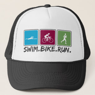 fietsen met zwemtocht ( triathlon ) trucker pet