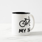 Fietsen, Mijn 365 Tweekleurige Koffiemok (Voorkant rechts)