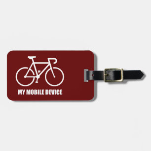 Fietsen, mijn mobiele apparaat bagagelabel