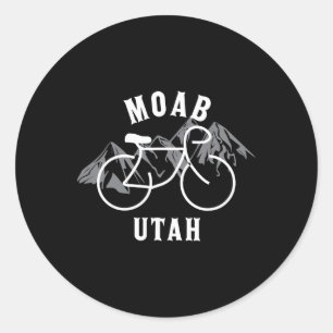 Fietsen Moab Utah Grafisch Ronde Sticker