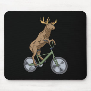 Fietsen Moose Gift Mannen Vrouwen Moose Muismat