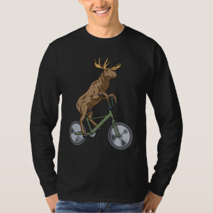 Fietsen Moose Gift Mannen Vrouwen Moose T-shirt