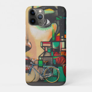 Fietsen op graffiti iPhone 11 pro hoesje
