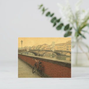 Fietsen op het Ponte Vecchio Briefkaart – Charmant