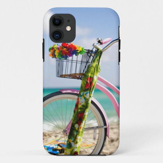 Fietsen op het strand | Miami, Florida Case-Mate iPhone Case (Achterkant)