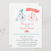  Fietsen Paar Bruids Douche Uitnodiging (Voorkant / Achterkant)