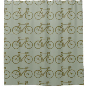 Fietsen patroon / douchegordijn