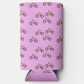 Fietsen patroon op roze (Voorkant)