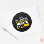 Fietsen Pensioenplan Fietser Ronde Sticker (Envelop)