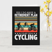 Fietsen Pensioenplan Grappig Kaart (Gele Bloem)