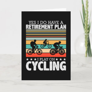 Fietsen Pensioenplan Grappig Kaart