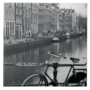 Fietsen per kanaal tegeltje