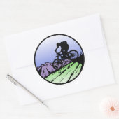 fietsen ronde sticker (Envelop)