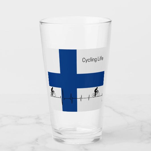 Fietsen Schotland Glas (Voorkant)