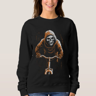 Fietsen Skull Grim Reaper Fiets Spooky Halloween Trui