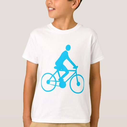 Fietsen - Sky Blue T-shirt (Voorkant)