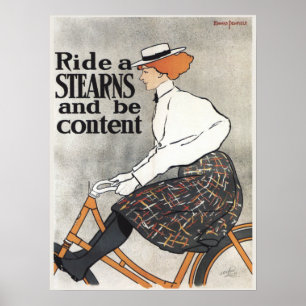  fietsen Stearns Woman Art Poster