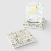 fietsen stenen onderzetter (Zijkant)