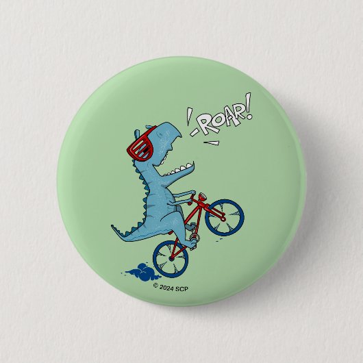 Fietsen T-Rex Roar Ronde Button 5,7 Cm (Voorkant)