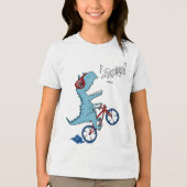 Fietsen T-Rex Roar Tri-Blend Shirt (Voorkant)