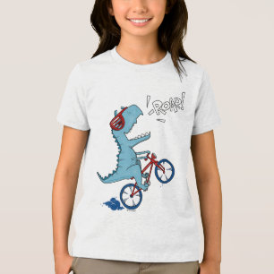 Fietsen T-Rex Roar Tri-Blend Shirt