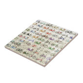 fietsen tegeltje (Zijkant)