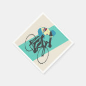 Fietsen (Turquoise) Servetten (Hoek)