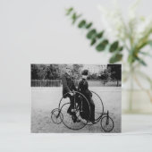 Fietsen voor twee in het Witte Huis 1886 Briefkaart (Staand voorkant)