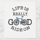 Fietsen Wijn Etiket (Enkel label)