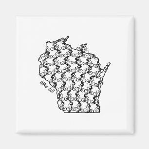 Fietsen Wisconsin Fietstochten Bergfietsen  Magneet