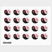fietsen / yin yang ronde sticker (Vel)