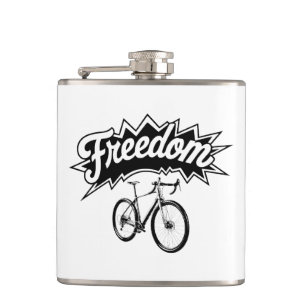 Fietsen zijn vrijheid heupfles