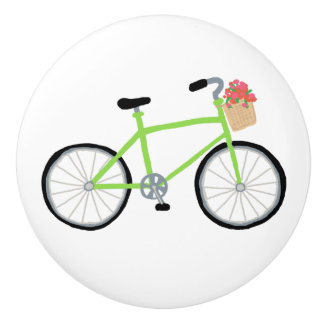 Fietsenbak en keukenkast keramische knop