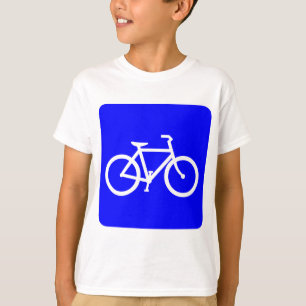 Fietsenbord - blauw t-shirt