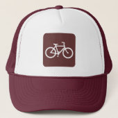 Fietsenbord - Donkerbruin Trucker Pet (Voorkant)