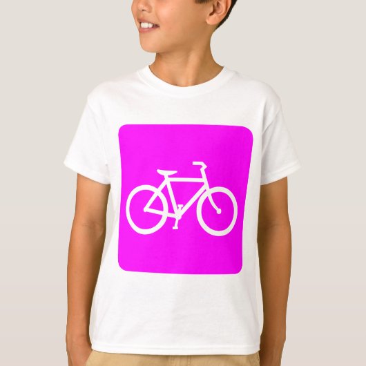 Fietsenbord - Magenta T-shirt (Voorkant)