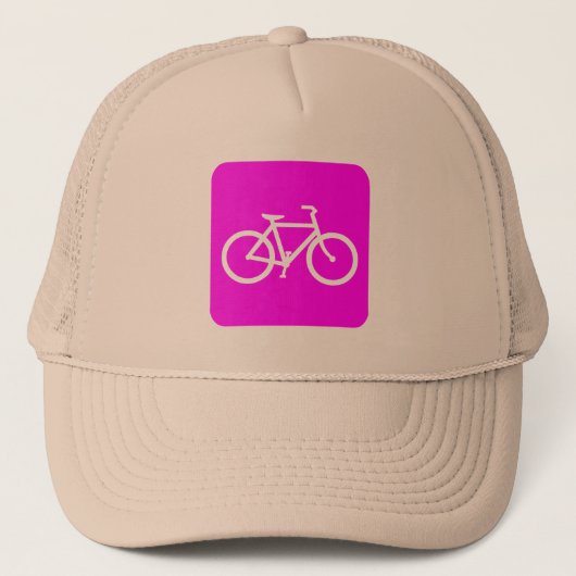 Fietsenbord - Magenta Trucker Pet (Voorkant)