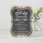 Fietsenbord Stijl Rustisch land Typografie Kaart (Staand voorkant)