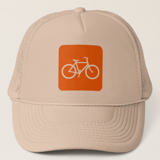 Fietsenbord - wit trucker pet (Voorkant)