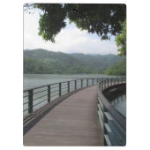 Fietsenbrug over water klembord (Achterkant)