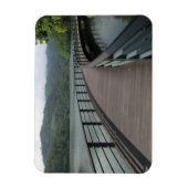 Fietsenbrug over water magneet (Verticaal)